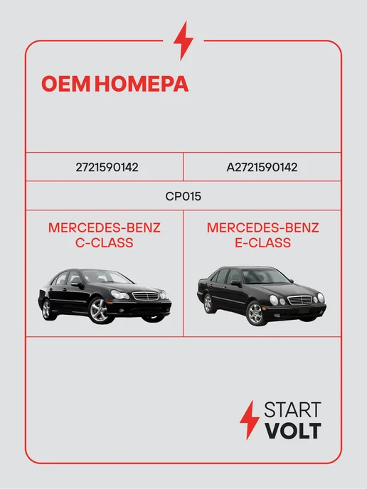 STARTVOLT Наконечник катушки зажигания Mercedes-Benz C W203, вариант, фото 2