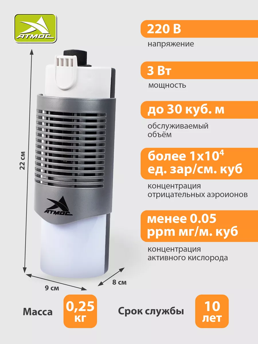 Увлажнитель-ионизатор-очиститель воздуха Атмос Аква-1270