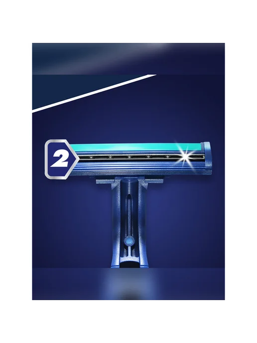 GILLETTE Бритва одноразовая 2 лезвия 10 шт, 10 шт, фото 6