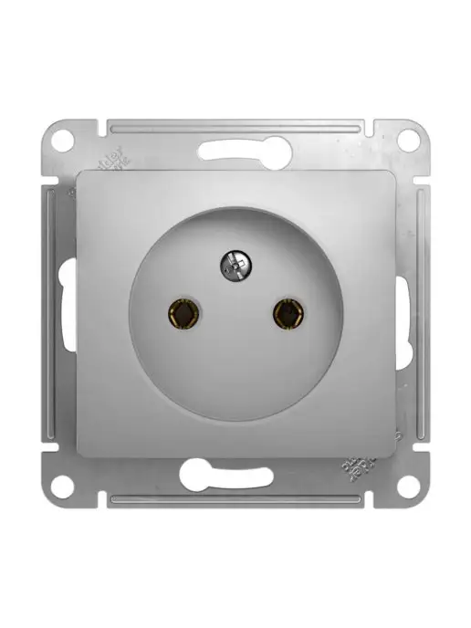 Schneider Electric Механизм розетки без заземления Glossa (5 штук), серый, фото 3