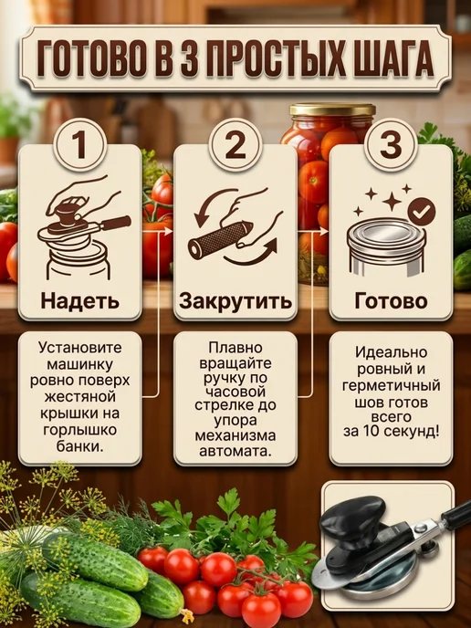 Машинка закаточная автомат, вариант, фото 3