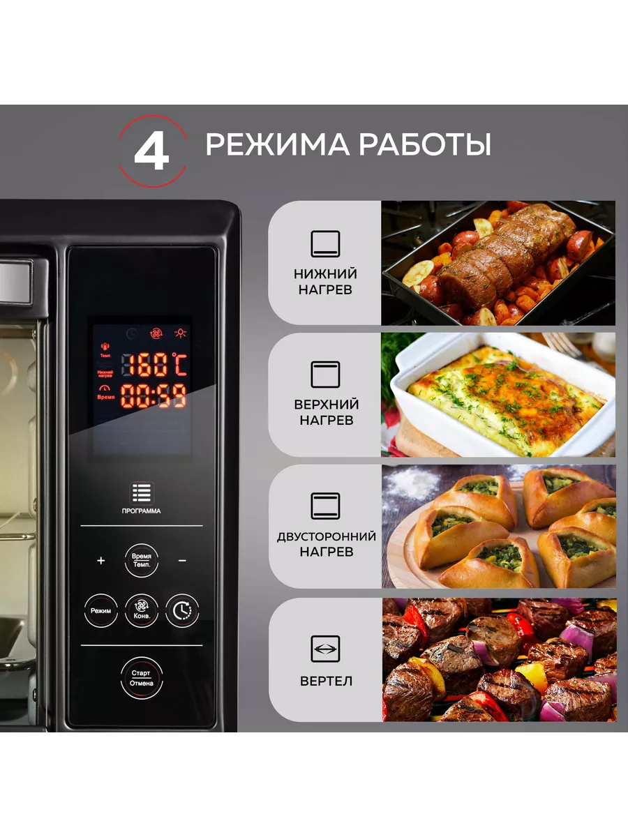 Мини-печь электрическая духовка GFOO-5 GFgril 51167849 купить за 8 026 ₽ в  интернет-магазине Wildberries