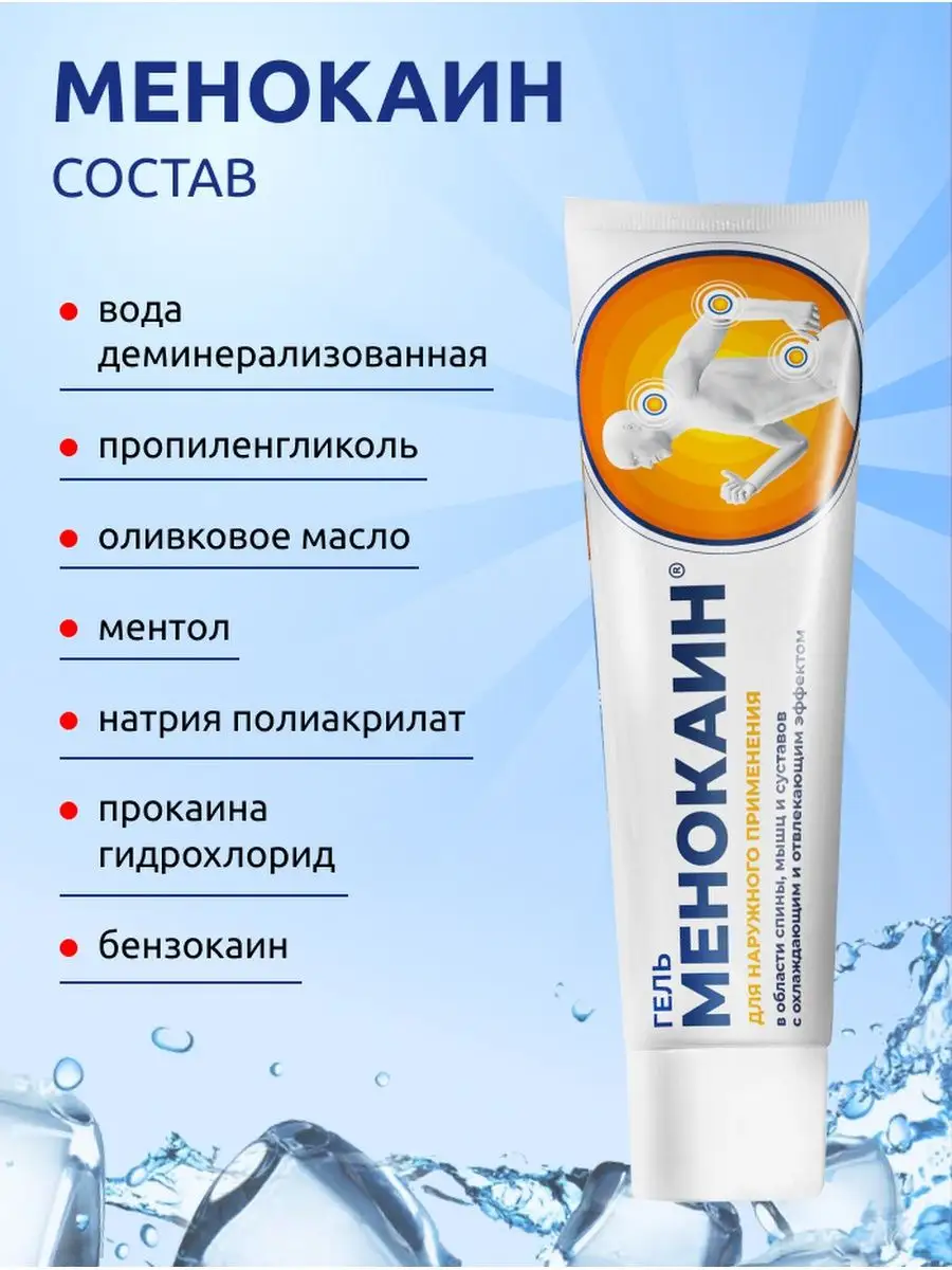 Менокаин Гель Цена