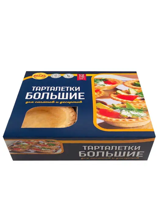 Кей Ко Тарталетки для Салатов и Десертов, 110 г. 18 шт, 100 г, 12 шт