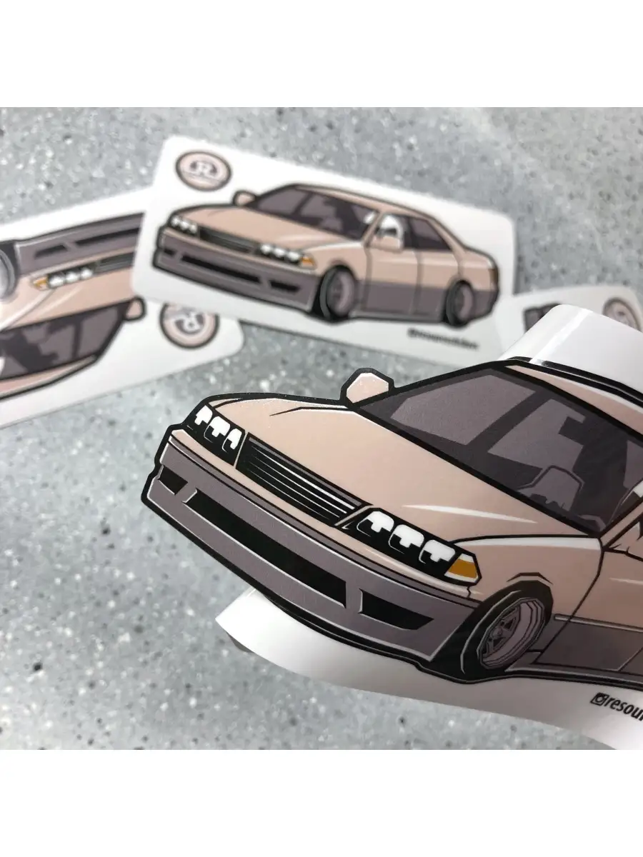 Наклейка автомобиль Toyota Mark 2 бежевый 14.5х6.5 Resource Stickers  51259991 купить за 192 ₽ в интернет-магазине Wildberries