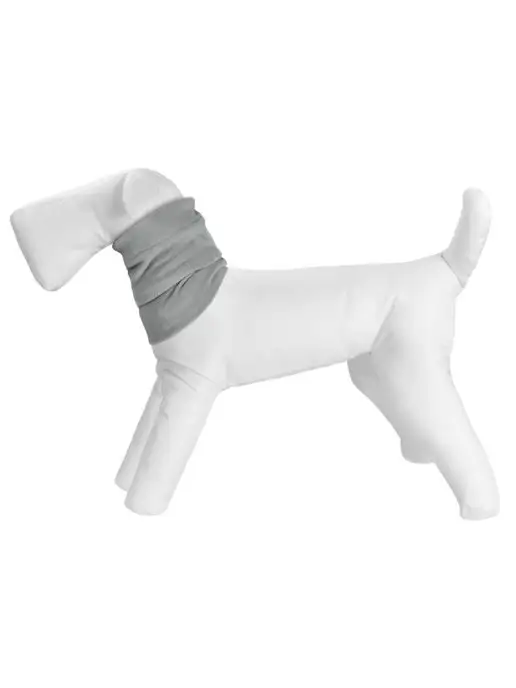 PetShop Снуд для собак из флиса серый L ош 44-54 см Tappi, серый, фото 2