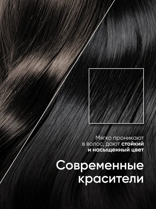 Fito cosmetic Стойкая крем краска для волос Fito Color 1.0 Черный, черный, фото 5