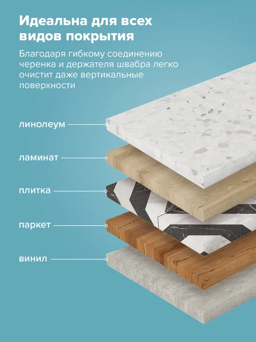 LAIMA Сменная насадка МОП тряпка для швабры для мытья пола плоская, зеленый, фото 6