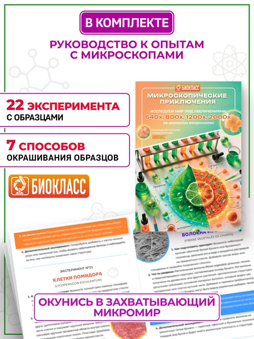 Микромед Микроскоп профессиональный детский 6+, вариант, фото 3