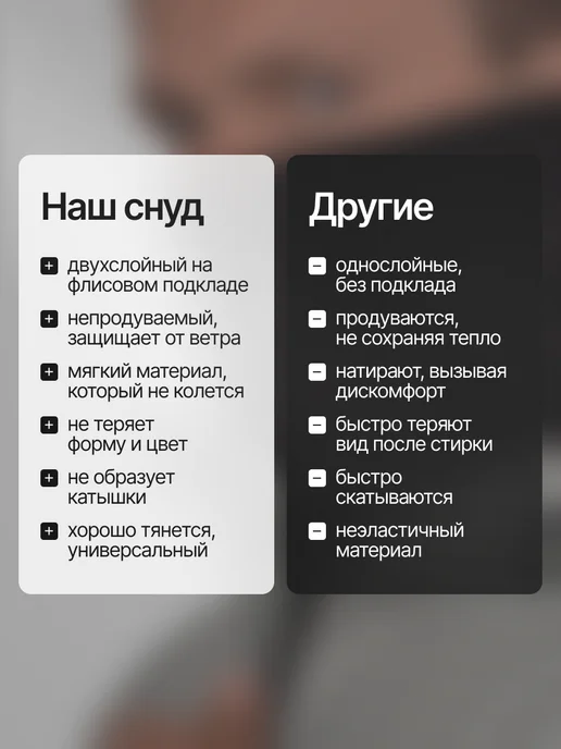SnoodDog Снуд зимний флисовый шарф теплый хомут, вариант, фото 6