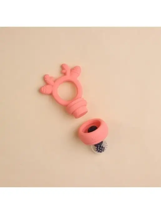 LULLAKIDS Ниблер силиконовый для прикорма, розовый, фото 5