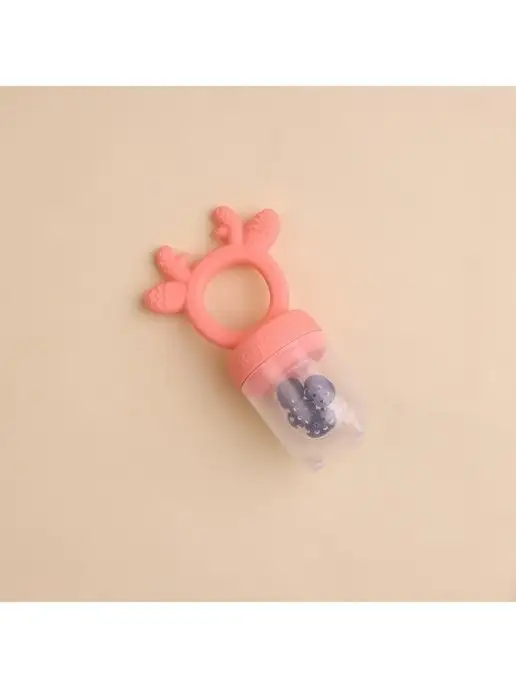LULLAKIDS Ниблер силиконовый для прикорма, розовый, фото 6