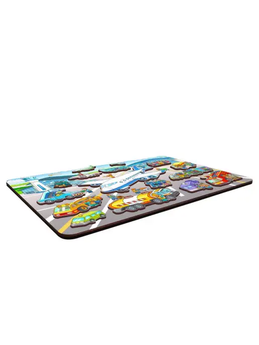 Нескучные игры Пазл-рамка BusyBoard Аэропорт 16 деталей, голубой, фото 7
