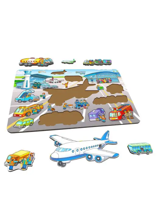 Нескучные игры Пазл-рамка BusyBoard Аэропорт 16 деталей, голубой, фото 8