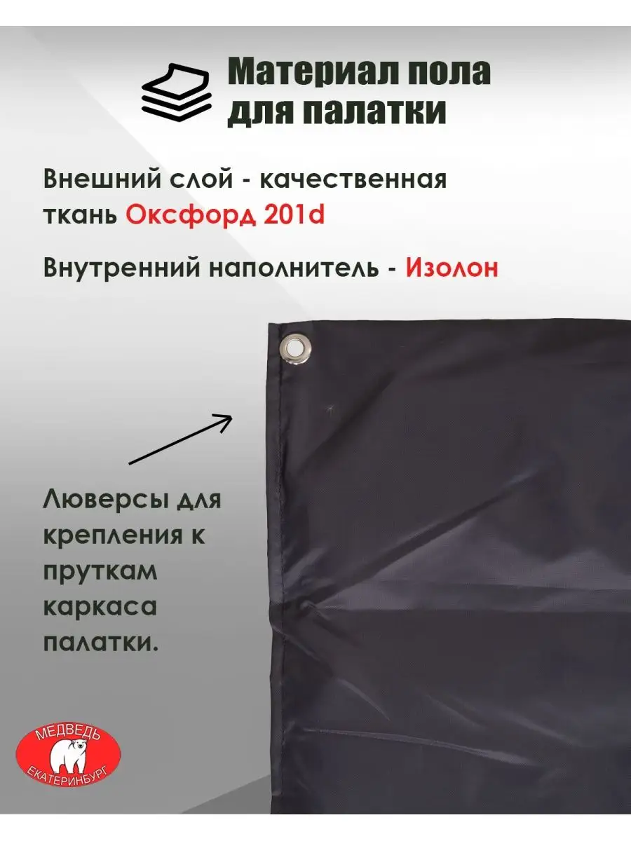 Купить Пол для зимней палатки Медведь Куб 2 недорого и акции от производителя.| ТУРИСТ-МАСТЕР