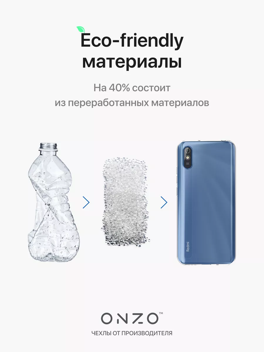 Прозрачный чехол на Redmi 9A ONZO 51582388 купить за 99 ₽ в  интернет-магазине Wildberries