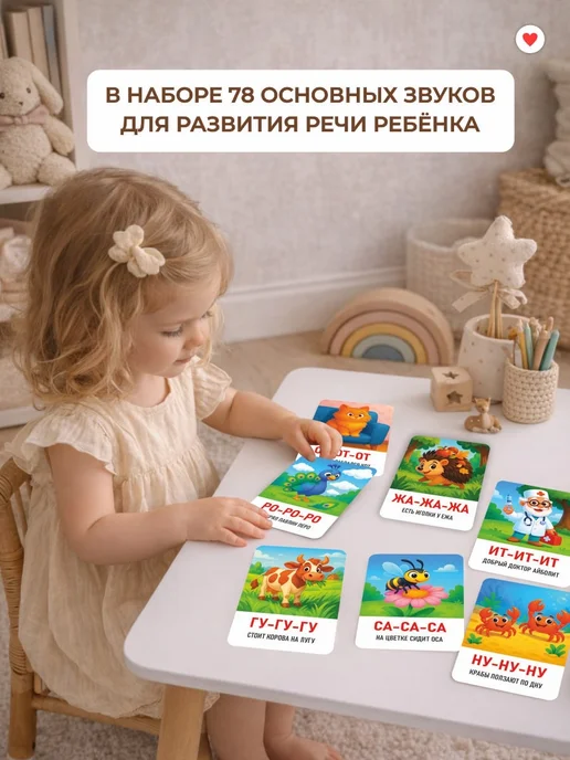 Кристи Кидс Развивающие карточки для детей с 2 лет развитие запуск речи, вариант, фото 5