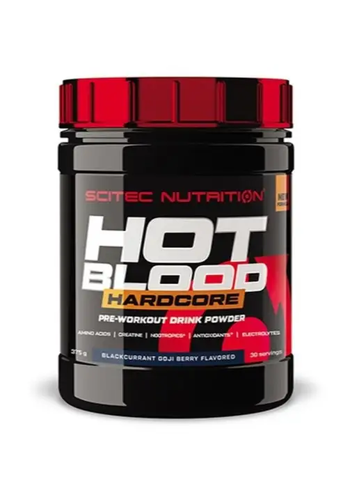 Scitec Nutrition Предтрен Hot Blood HARDCORE годжи смородина 375г, 375 г, фото 8
