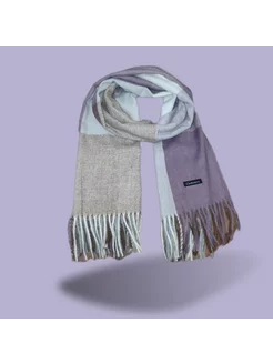Палантин warm neck. Цвет фиолетовый. Вид 3.