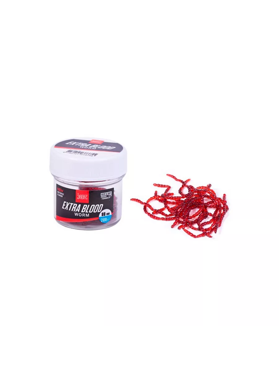 Мотыль искусственный Pro Series Extra blood worm съедобный Lucky John  51687965 купить за 450 ₽ в интернет-магазине Wildberries