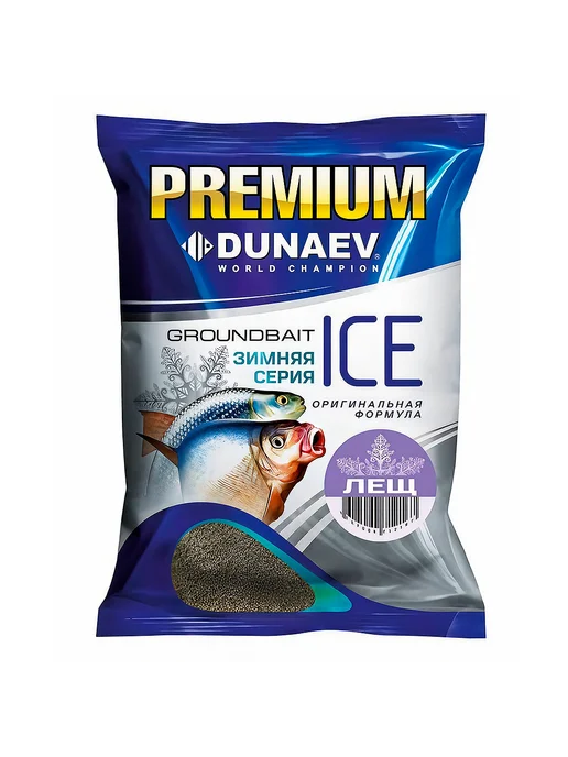 Dunaev Прикормка зимняя Ice Premium 900гр Лещ, 900 г