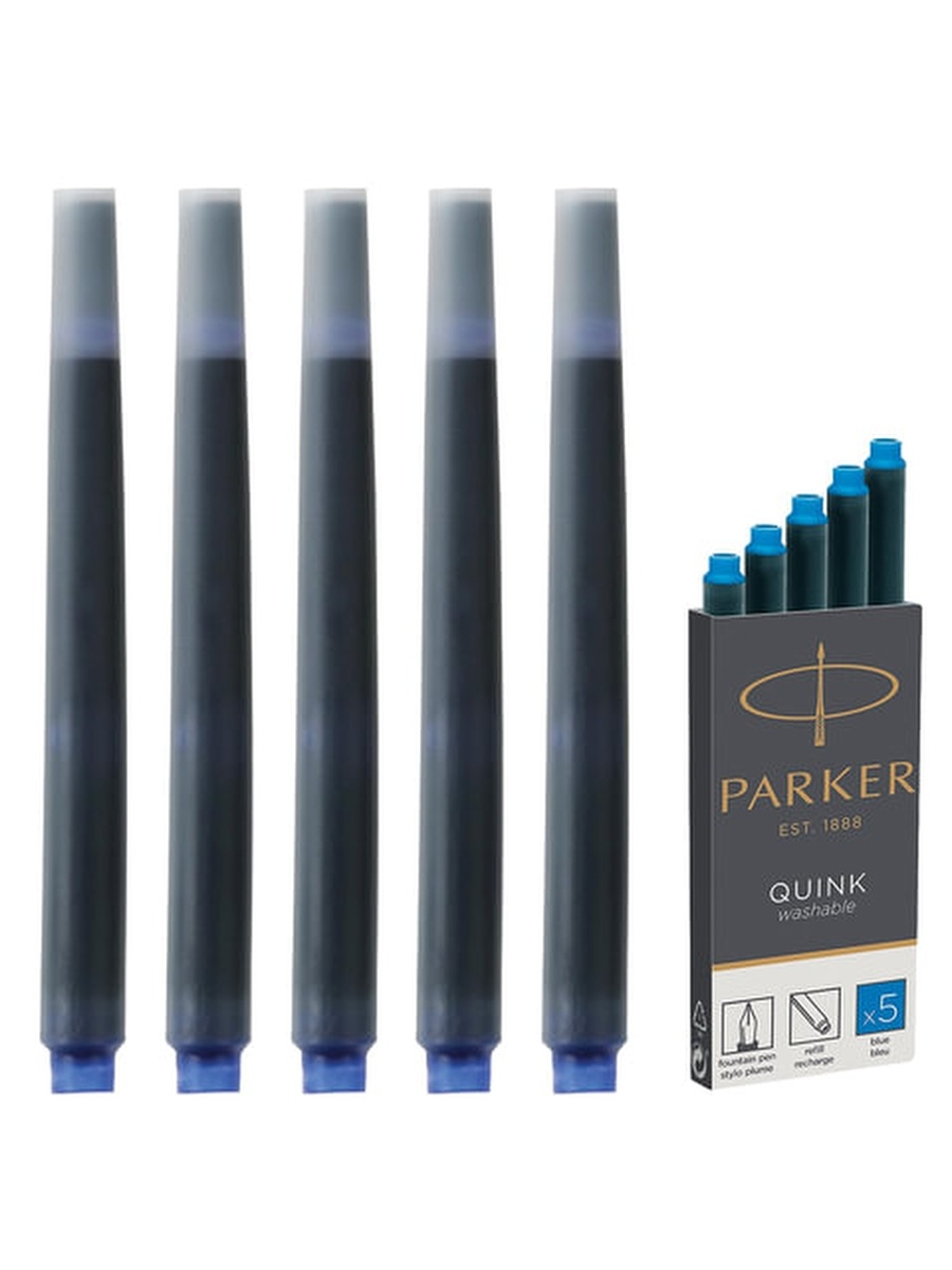 Пластик паркер. Баллончик чернильный Parker Quink. Parker Quink Blue Black. Картридж Parker Quink черн чернила 5 шт отзовик. Parker картридж металлический.