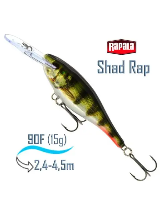 rapala Воблер SR09 PEHL Shad Rap