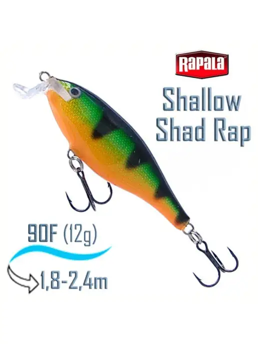 rapala Воблер SSR09 P Shallow Shad Rap