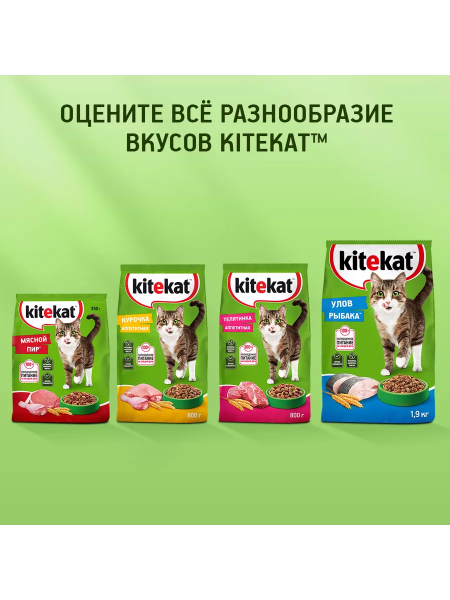 Сухой корм для кошек улов рыбака рыба, 15кг Kitekat 51889684 купить за 3  942 ₽ в интернет-магазине Wildberries