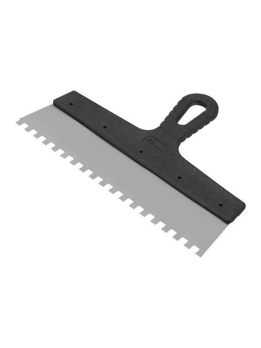 СИБРТЕХ Шпатель строительный 300 мм, зуб 8х8 мм, нерж, 85476, 8x8 мм