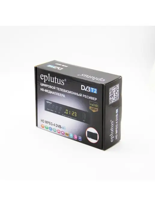 GOODSTORAGE Цифровой HD TV-тюнер DVB-T2 Eplutus DVB-123T, черный, фото 5