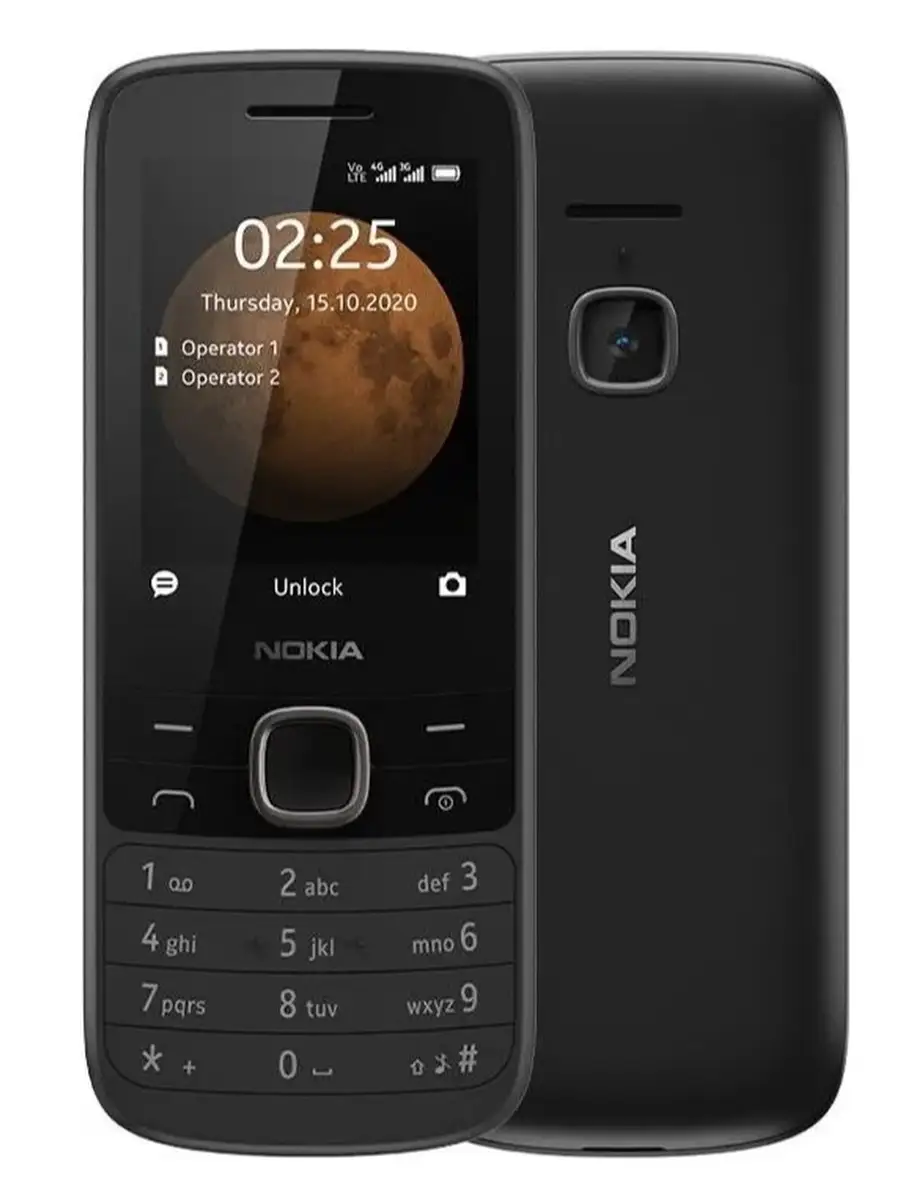 Мобильный телефон Nokia 225 DS 4G черный Nokia 51947647 купить в  интернет-магазине Wildberries