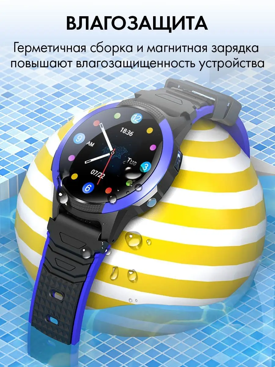 Детские смарт часы телефон с сим картой Smart Baby Watch VIDEOTOY 51965069  купить в интернет-магазине Wildberries