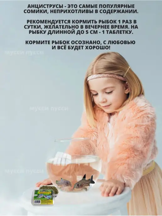 мусси пусси Корм для аквариумных рыбок сомов донных и вьюновых рыб 250 г, 250 г, фото 4