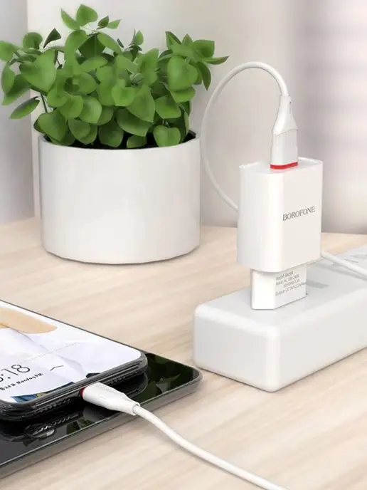 Borofone Зарядное устройство для телефона микро USB, белый, фото 7