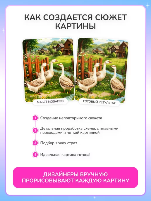 Алмазныи ряд Алмазная мозаика на подрамнике 20х30 Синий автомобиль, 20x30, фото 5