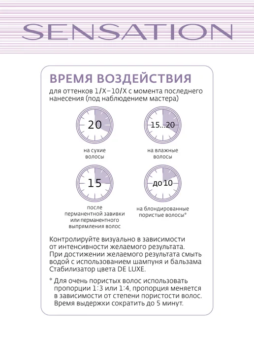 ESTEL Краска SENSATION DE LUXE 9 1 блондин пепельный 60 мл, 60 мл, фото 6
