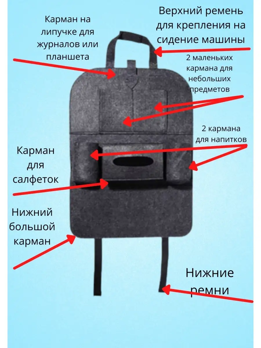 Органайзер в машину / органайзер для хранения в машине / автомобильный  органайзер GoldStore 52588448 купить за 747 ₽ в интернет-магазине  Wildberries