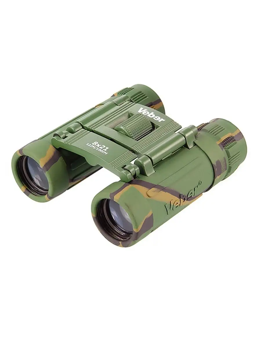 Бинокль туристический охотничий Sport БН 8x21 Veber. Цвет камуфляж.