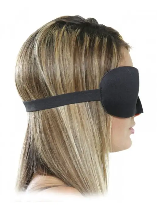 PIPEDREAM Черная маска на глаза Deluxe Fantasy Love Mask, черный, фото 2