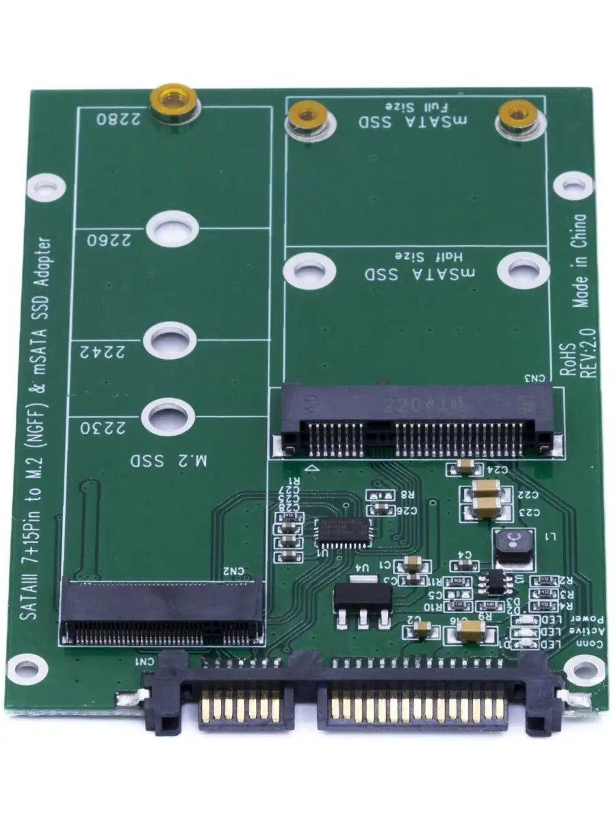 Переходник SATA - mSATA АТОЛ ViVA JAZZ/W (SATA convertor)