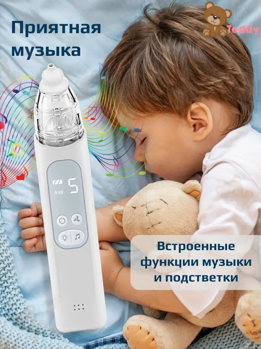 Назальный аспиратор электрический BC-026 Teddy Store 53004727 купить за 1  639 ₽ в интернет-магазине Wildberries