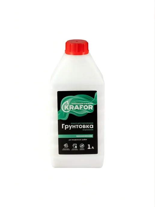 KRAFOR Грунтовка глубокого проникновения, 5 л, 1 л