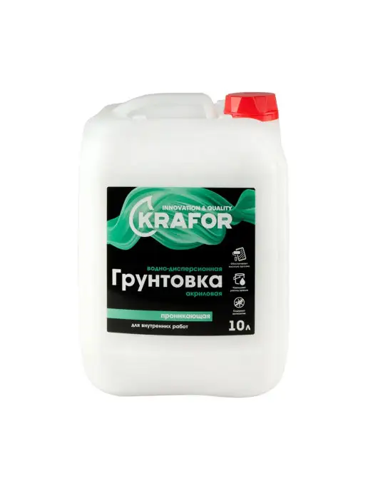 KRAFOR Грунтовка глубокого проникновения, 5 л, 10 л