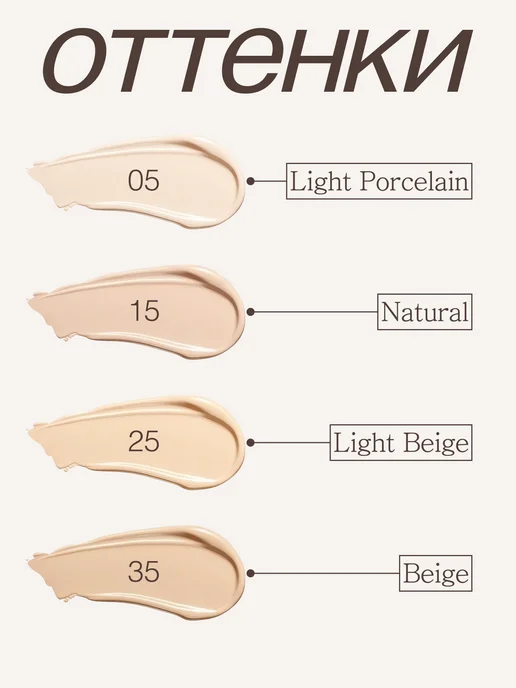 EVELINE Консилер для лица WONDER MATCH кремовый №005 Light Porcelain, бежевый, фото 6