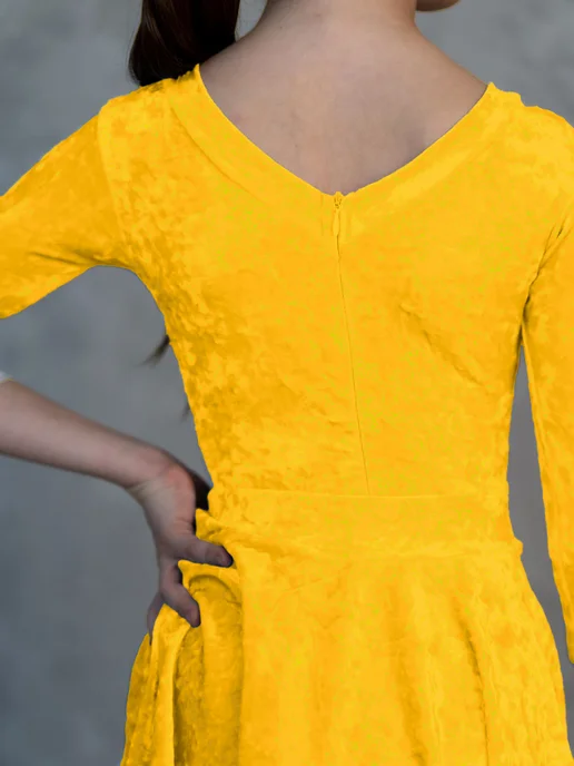 SARDANA DRESS Рейтинговое платье, бейсик тренировочное, желтый, фото 2
