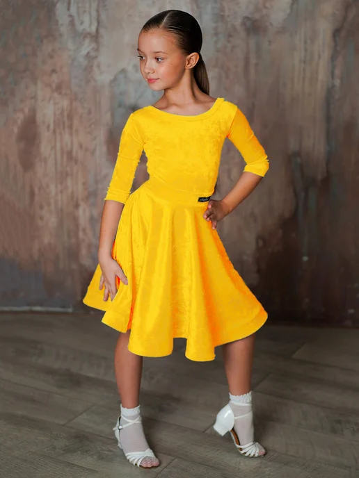 SARDANA DRESS Рейтинговое платье, бейсик тренировочное, желтый, фото 3