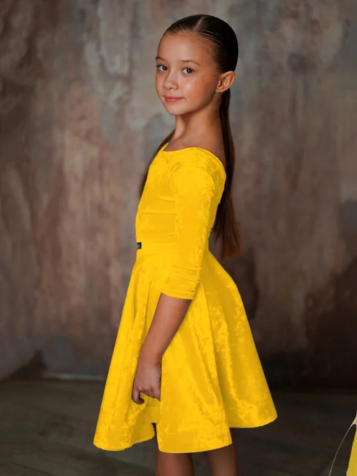 SARDANA DRESS Рейтинговое платье, бейсик тренировочное, желтый, фото 4