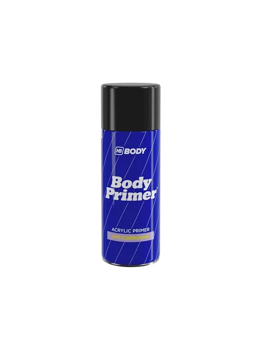 HB BODY Антикоррозийный грунт Body Primer Spray серый 400 мл, 400 мл, черный