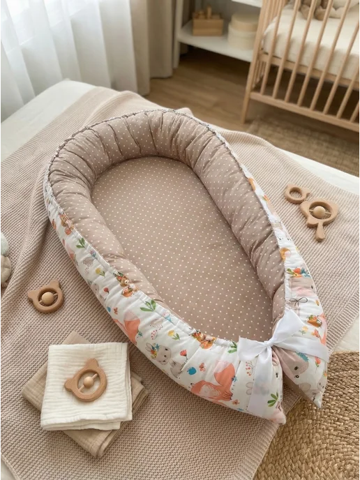 Bambini Love Кокон гнездышко для новорожденного, вариант, фото 2